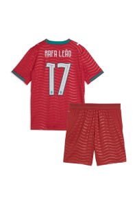 Portugali Rafael Leao #17 Jalkapallovaatteet Lasten Kotipeliasu MM-kisat 2026 Lyhythihainen (+ Lyhyet housut)